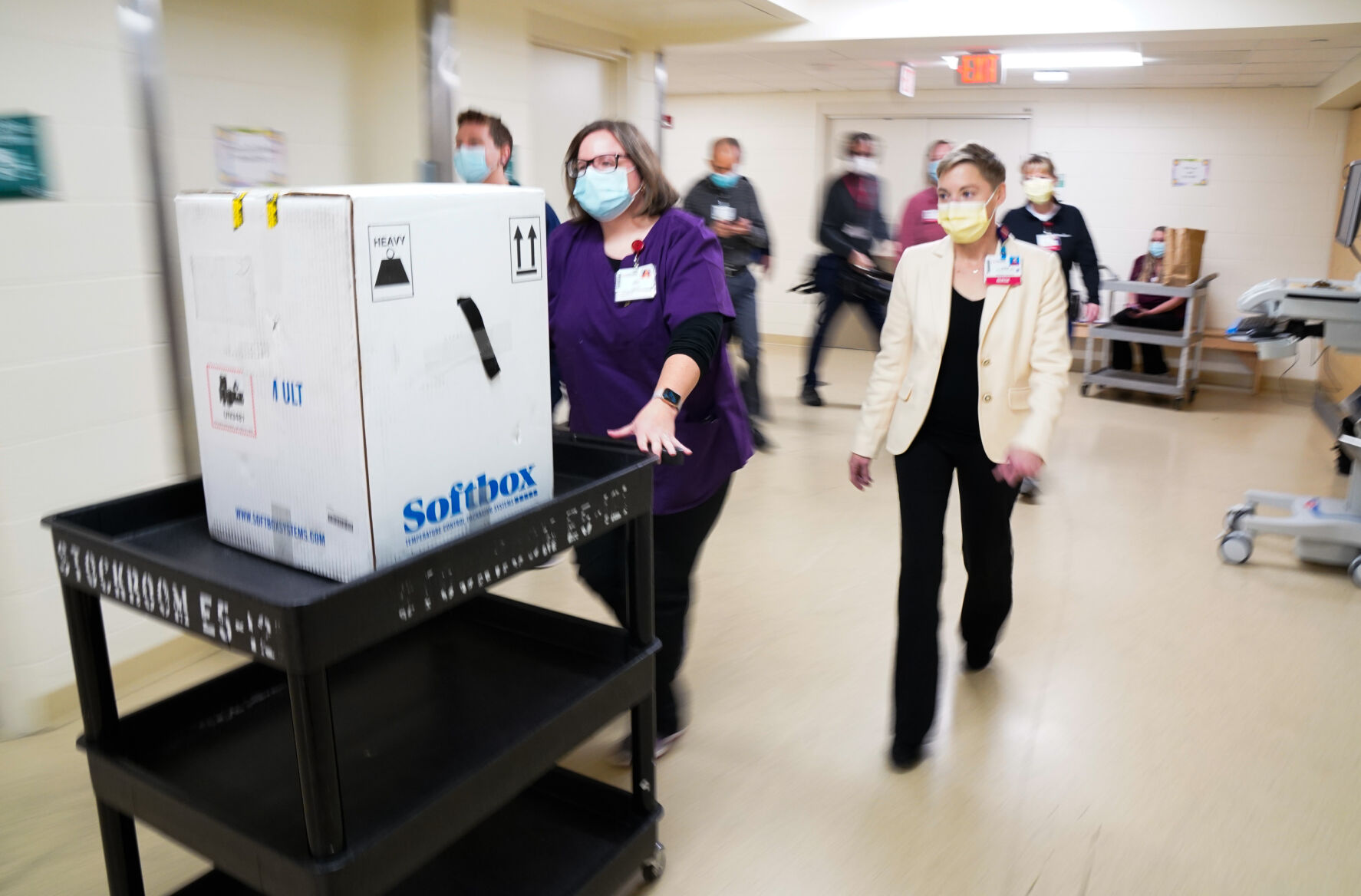 vaccine box in hallway